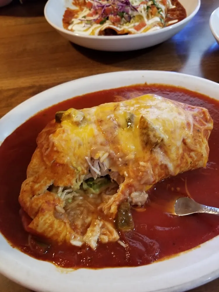 Chicken Burrito Enchilada Style